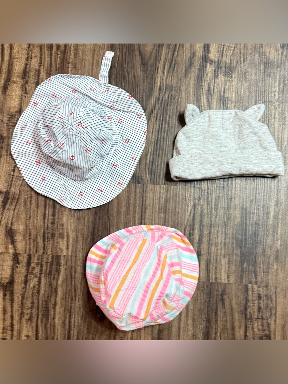 Baby Girls Summer Bucket Hat & Winter Beanie 3-6 Months 0-3 Months Infants